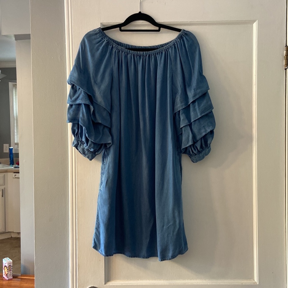 Soft denim style dress